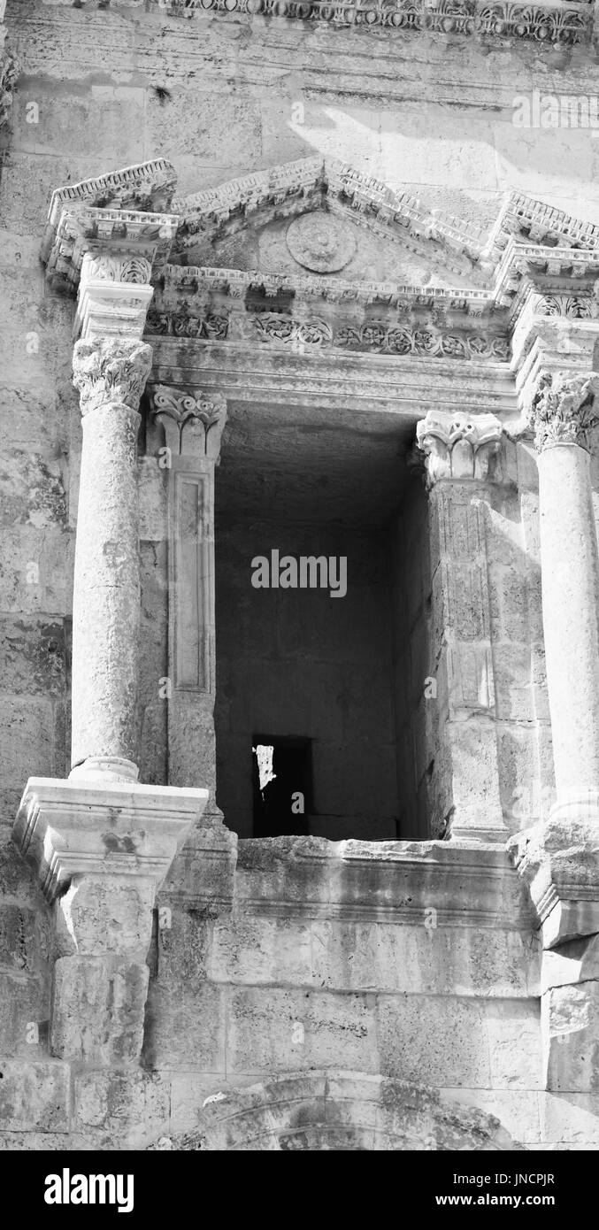 En Jordanie Jerash le site archéologique antique héritage classique pour les touristes Banque D'Images
