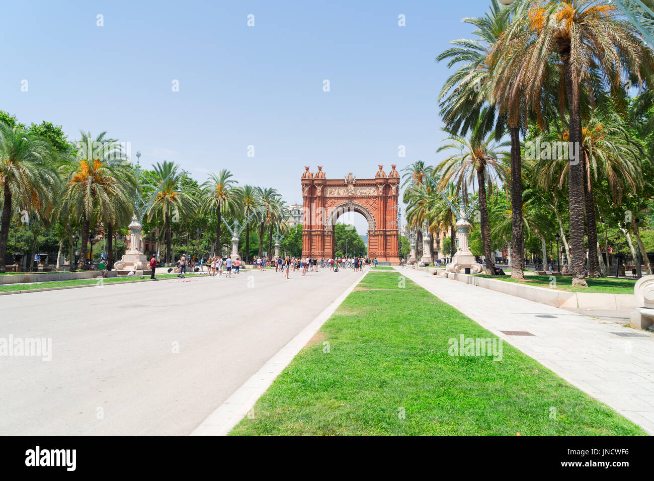 Arc de Triomphe, Barcelone Banque D'Images
