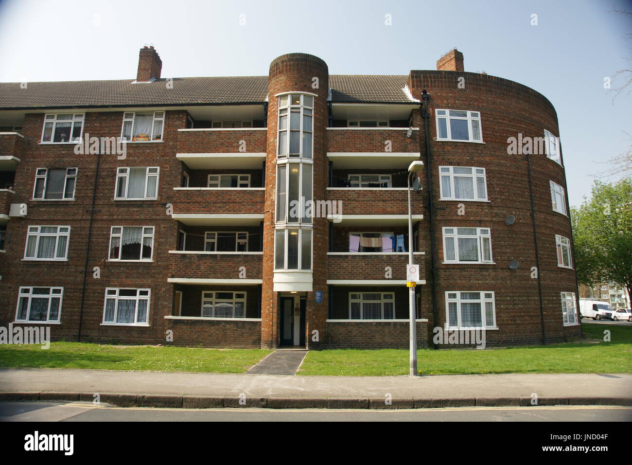 Kingston Upon Hull, le logement social appartements, ville de la culture 2017 Banque D'Images