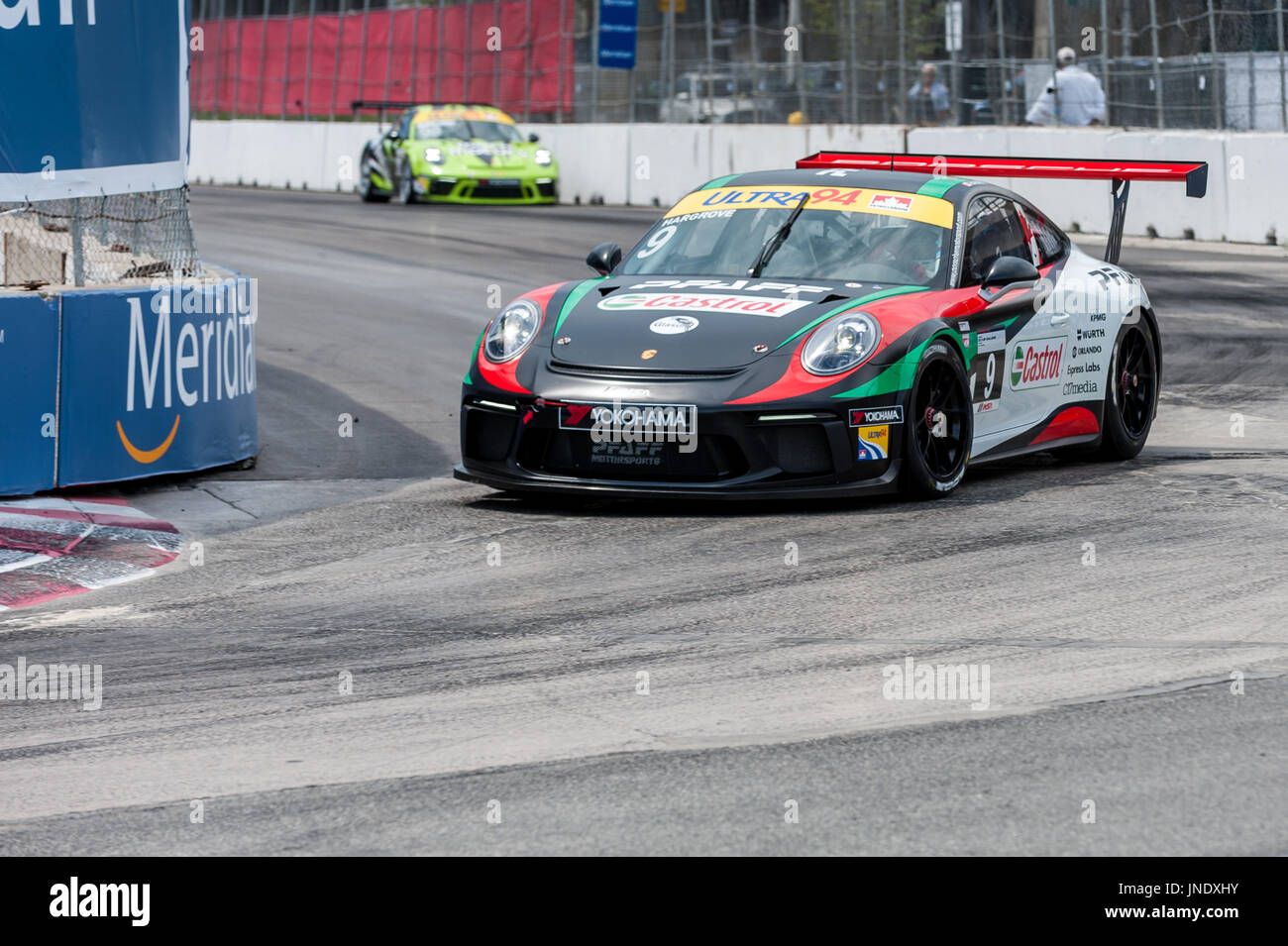 TORONTO, ON - 16 juillet : au cours de la voiture Ultra 94 Porsche GT3 Cup Challenge Race à Exhibition Place à Toronto, ON, Canada le 16 juillet 2017 Banque D'Images