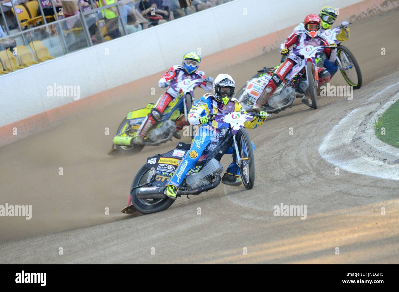 Wroclaw, Pologne. 29 juillet, 2017. Les Jeux Mondiaux 2017, invitation spéciale speedway sport finales. 7 équipes nationales du Danemark, de la Suède, la Russie, l'Australie, l'Allemagne, Pologne et Royaume-Uni. Leader Fredrik Lindgren de Suède à Wroclaw, Pologne. Credit : Bartlomiej Magierowski/Alamy Live News. Banque D'Images