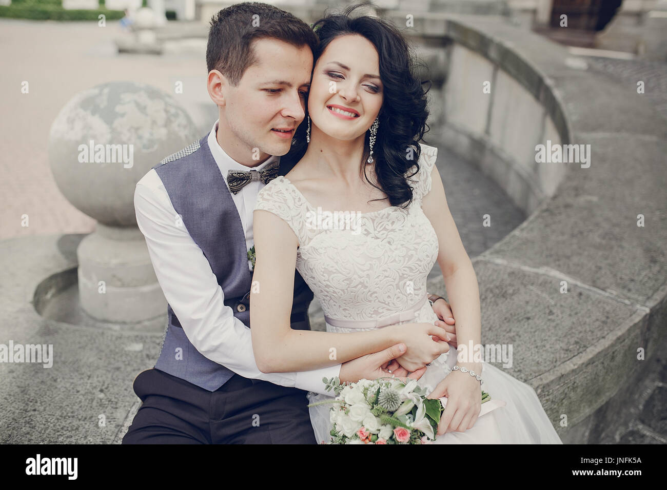 Mariage Royal dans la vieille ville Banque D'Images