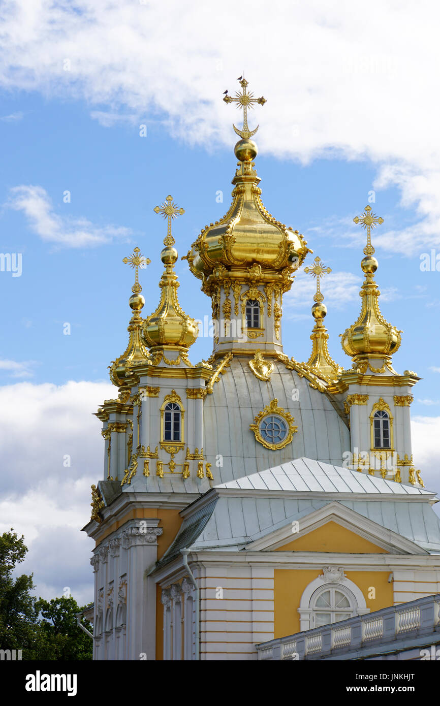 L'Église à Peterhof Palace, Saint-Pétersbourg, Russie Banque D'Images