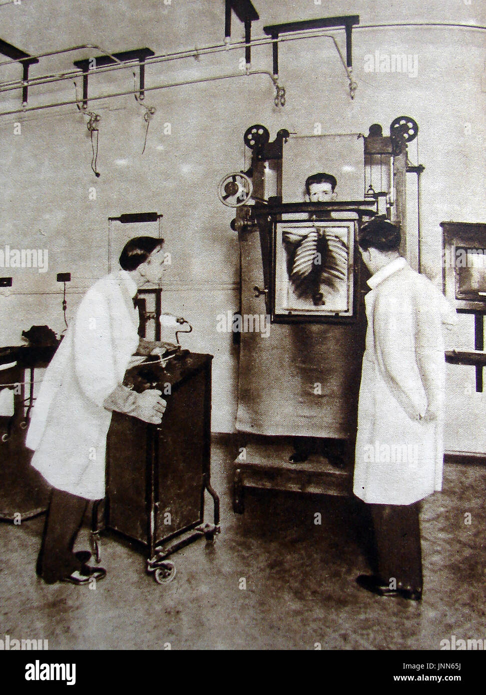 1934 - à l'intérieur d'un hôpital Anglais X Ray ministère Banque D'Images