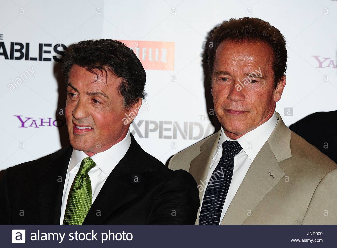 Photo De Fichier En Date Du 13 08 12 De Sylvester Stallone A Gauche Et Arnold Schwarzenegger Terminator Star Schwarzenegger A Celebre Son 70e Anniversaire Par La Fete Avec Tes Amis Et Collegues Film