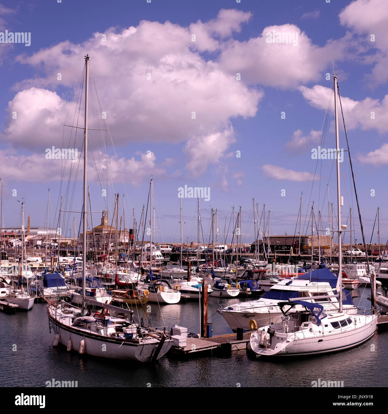 Ville côtière de Ramsgate à East Kent uk juillet 2017 Banque D'Images