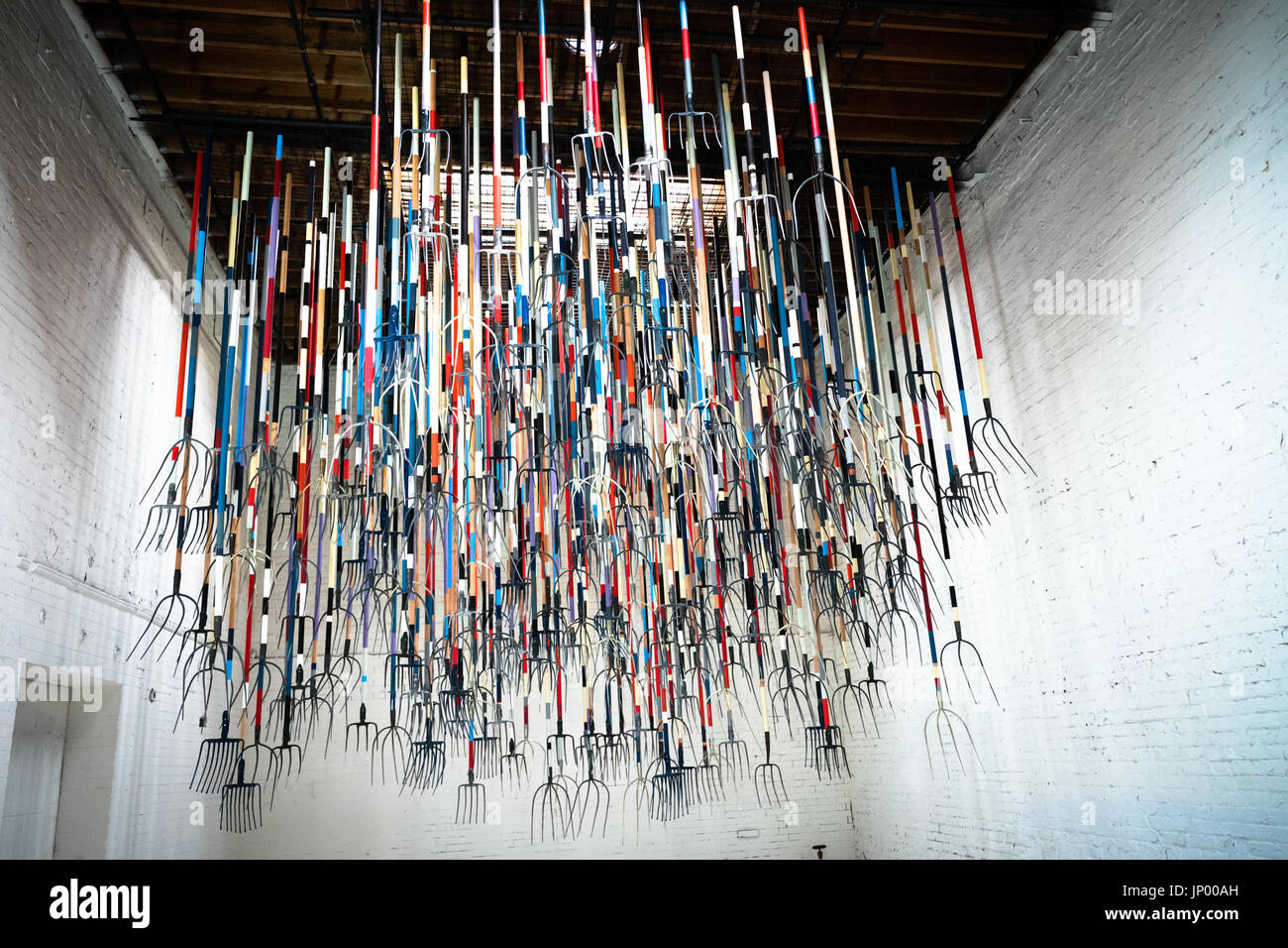 Los Angeles, USA. Juil 30, 2017. La 14e usine, l'installation d'art contemporain se ferme après le dimanche 30 juillet 2017 à Los Angeles, Californie. Credit : Nick Savander/Alamy Live News Banque D'Images