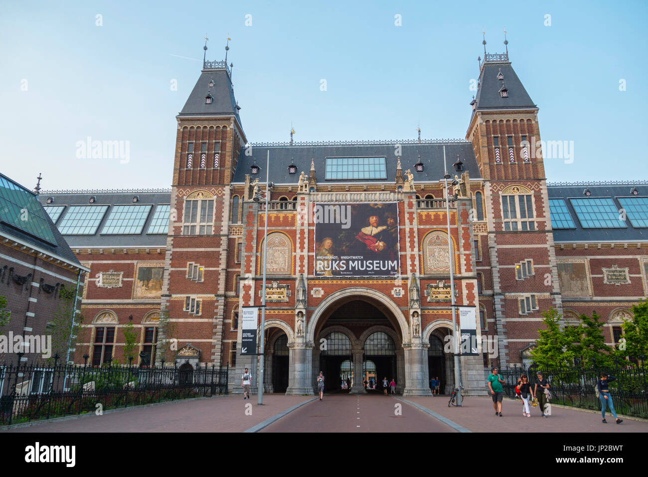 Le célèbre Musée National Amsterdam - Amsterdam - Pays-Bas Banque D'Images