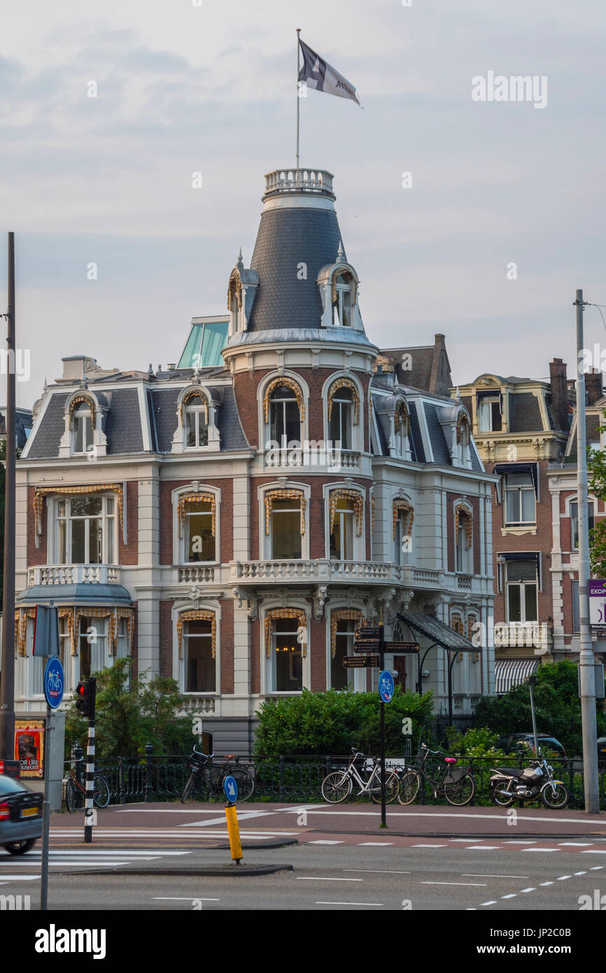 Bel immeuble à Amsterdam - Amsterdam - Pays-Bas Banque D'Images