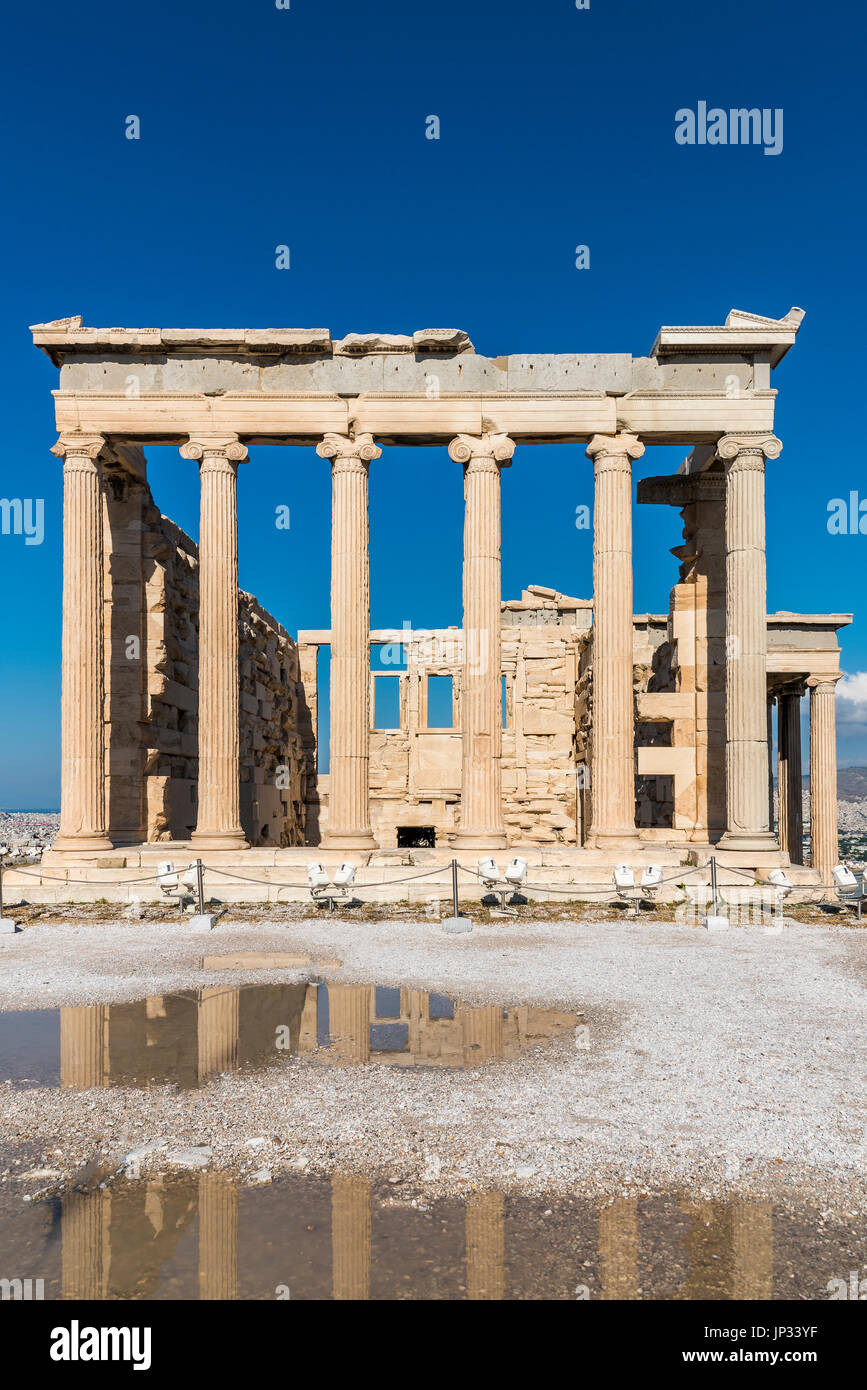 Erechtheion temple, Acropole, Athènes, Attique, Grèce Banque D'Images
