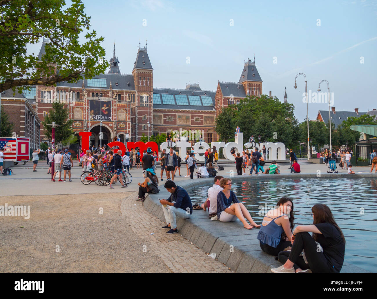 Je suis célèbre les lettres d'Amsterdam au Musée National à Amsterdam - Amsterdam - Pays-Bas Banque D'Images