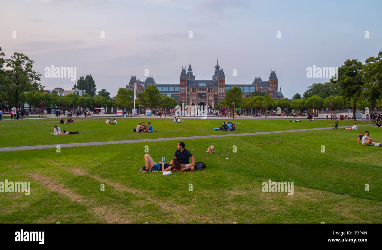 L'beauitiful Meadows, à la place du Musée Amsterdam - Amsterdam - Pays-Bas Banque D'Images