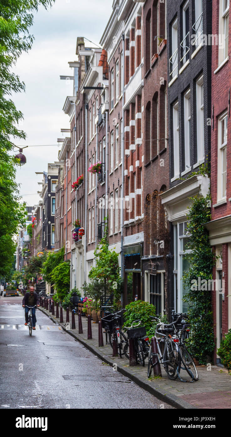 L'incroyable centre-ville d'Amsterdam - Amsterdam - Pays-Bas Banque D'Images