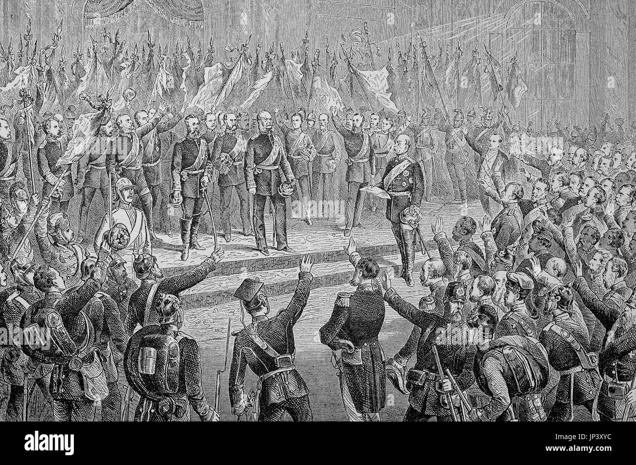 Proclamation du roi de prusse Banque de photographies et d’images à