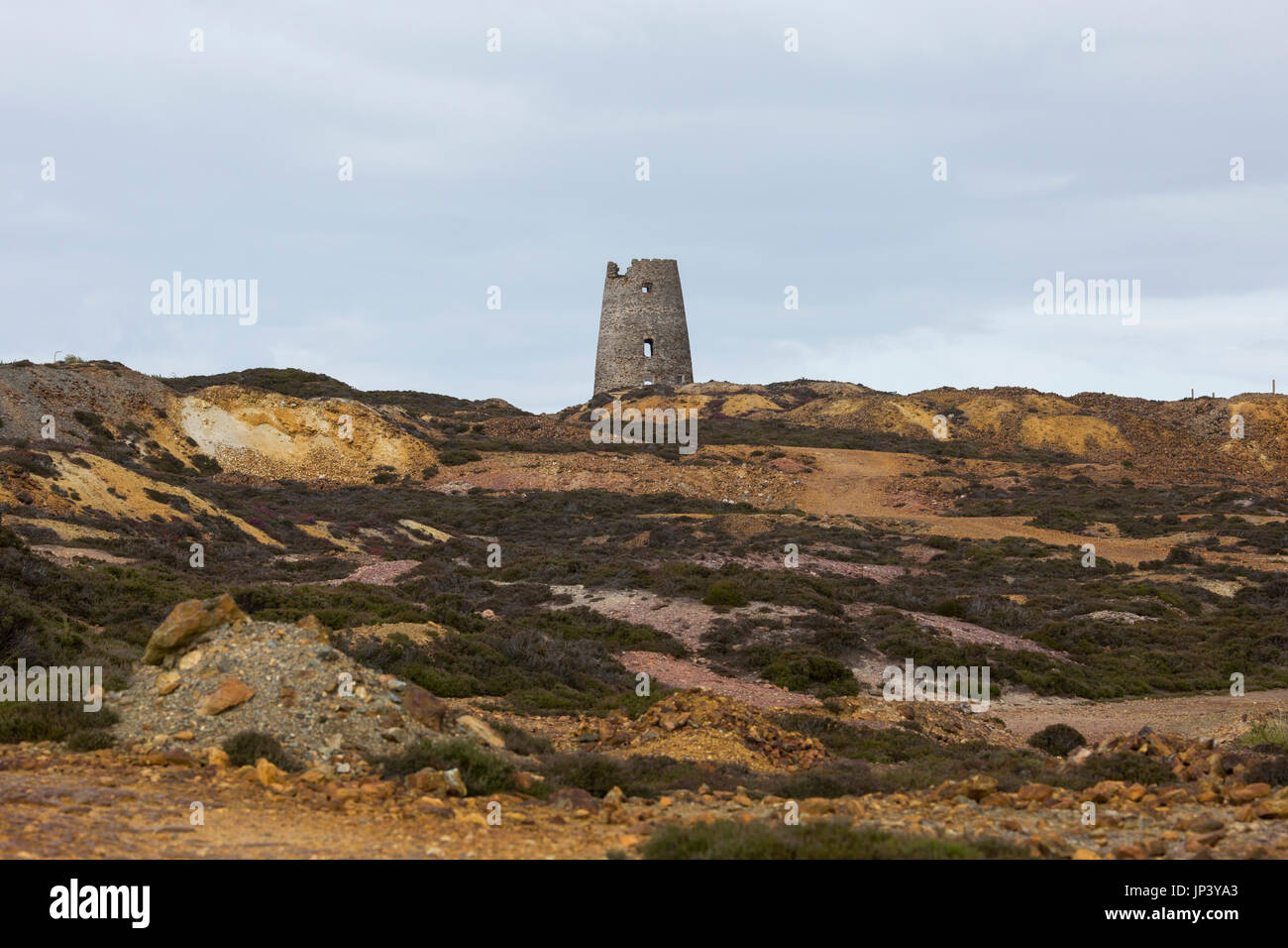 Parys Mountain (Gallois : Mynydd Parys) - est situé au sud de la ville de Holyhead dans le nord-est de l'Anglesey, au Pays de Galles. Banque D'Images