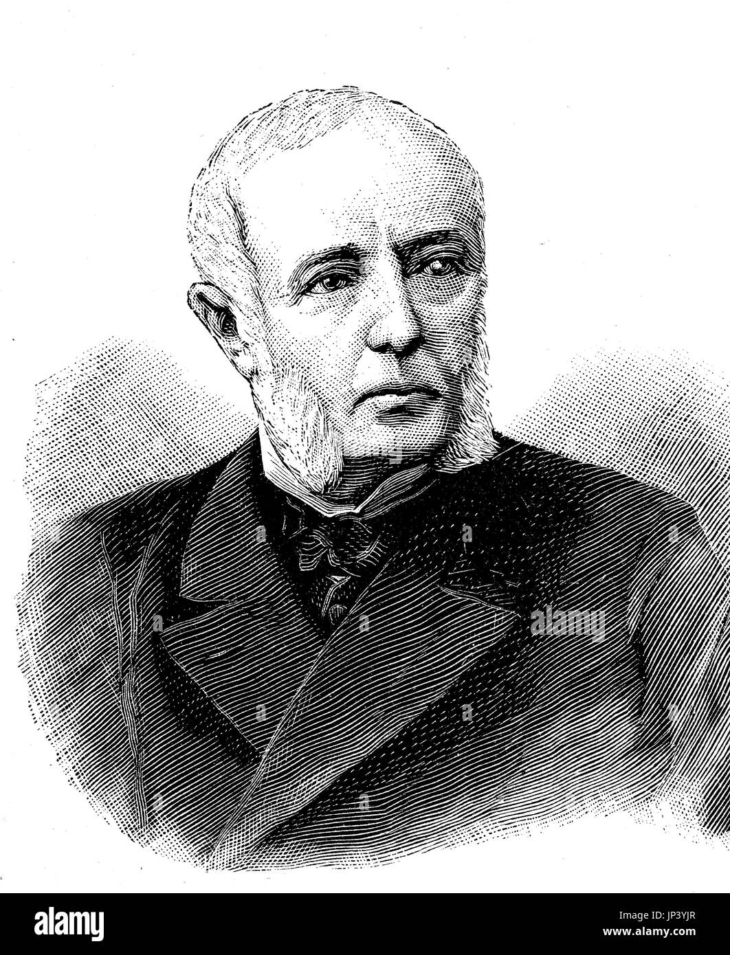 René Goblet, 26 novembre 1828 - 13 septembre 1905, un homme politique français, 41e premier ministre de la France en 1886-1887, l'amélioration numérique reproduction d'une gravure sur bois à partir de la publication de l'année 1888 Banque D'Images
