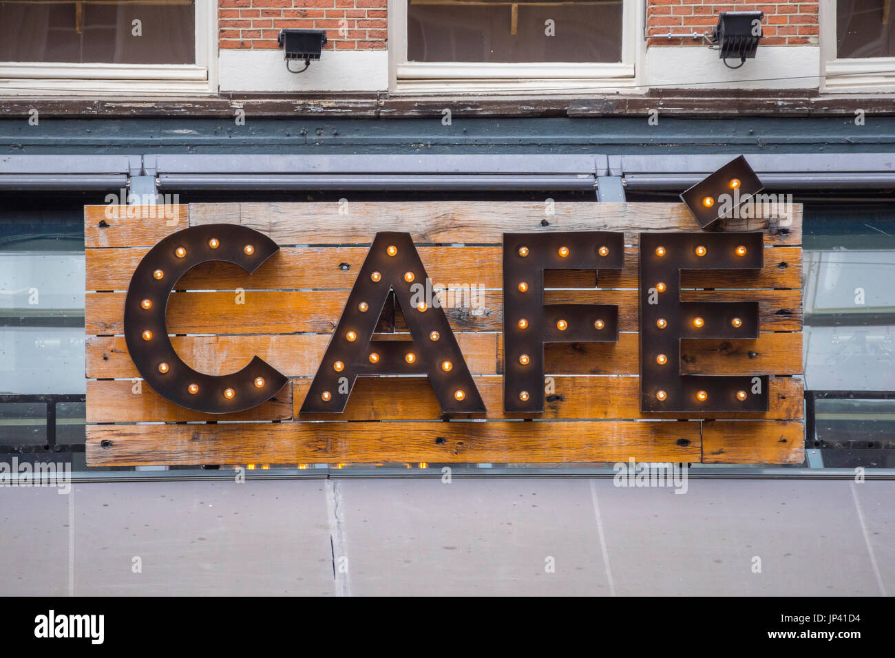 Cafe à Amsterdam à Amsterdam - Amsterdam - Pays-Bas Banque D'Images