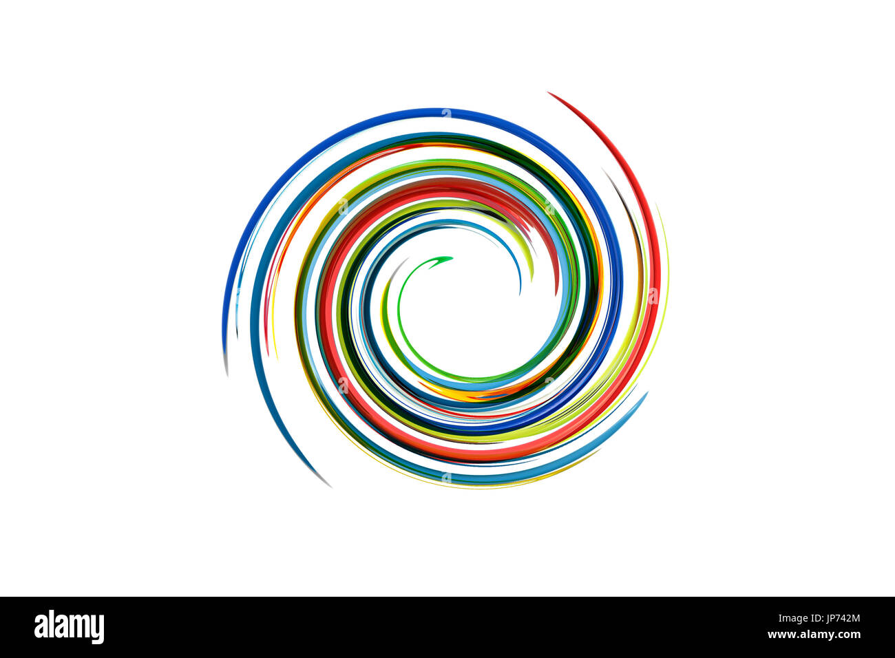 Arc-en-ciel en spirale Banque D'Images