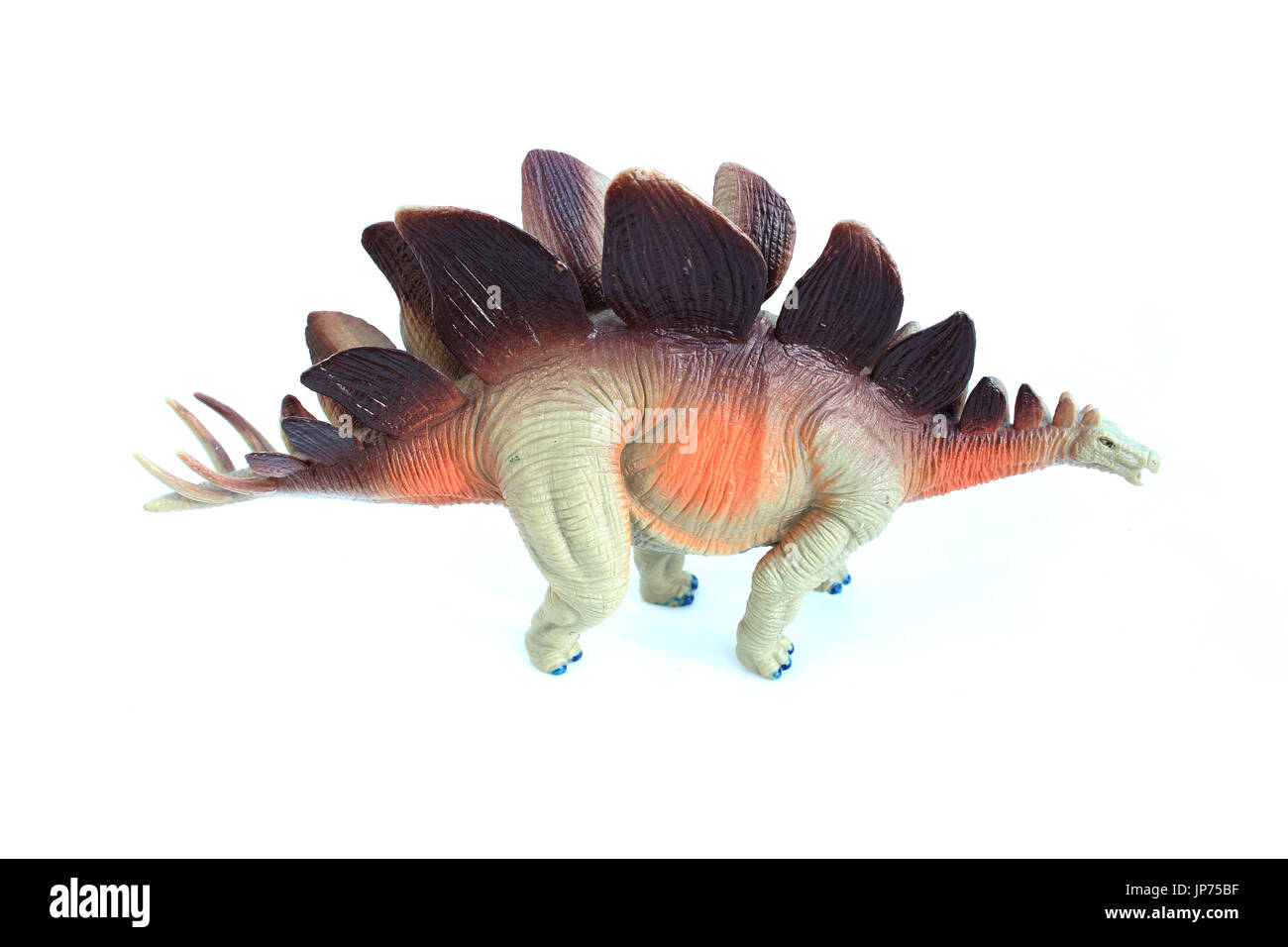 Le Stegosaurus dinosaur toy isolées sur des Banque D'Images