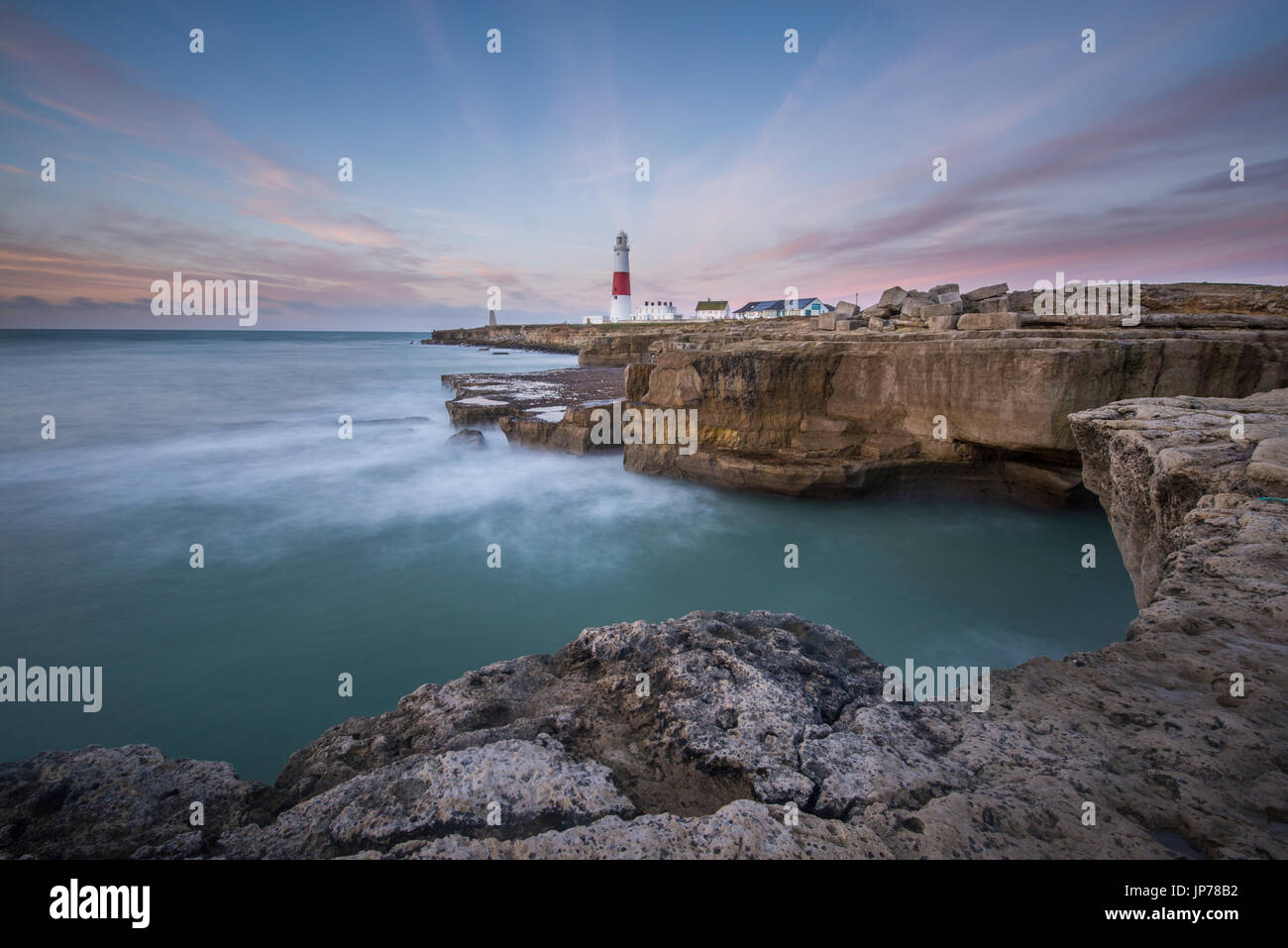 Portland Bill dans le Dorset. Banque D'Images