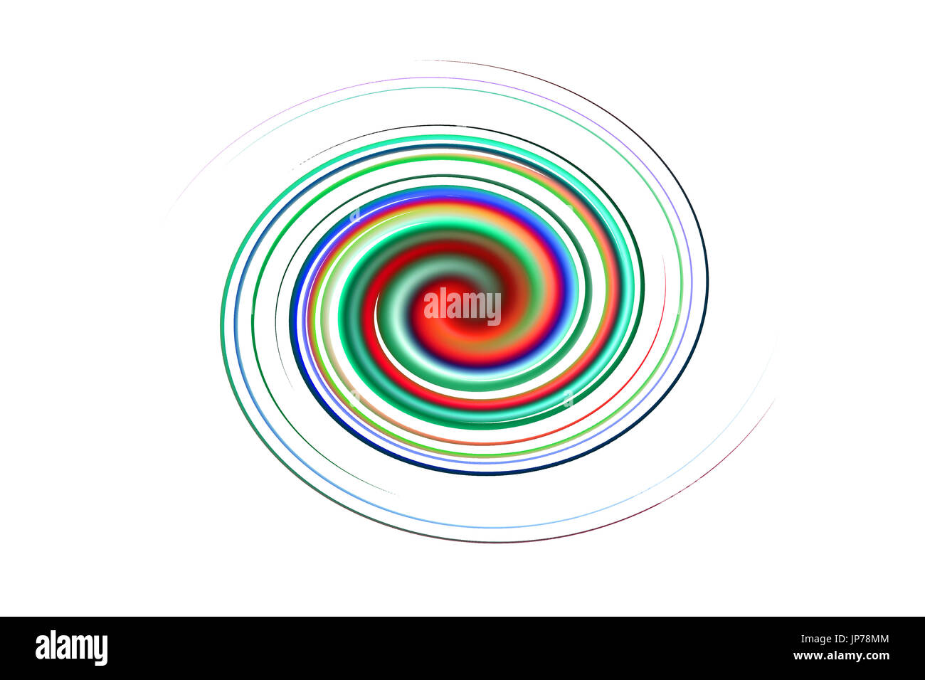 Arc-en-ciel en spirale Banque D'Images