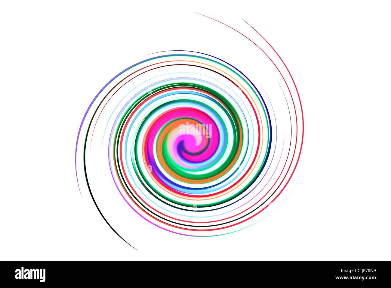 Arc-en-ciel en spirale Banque D'Images