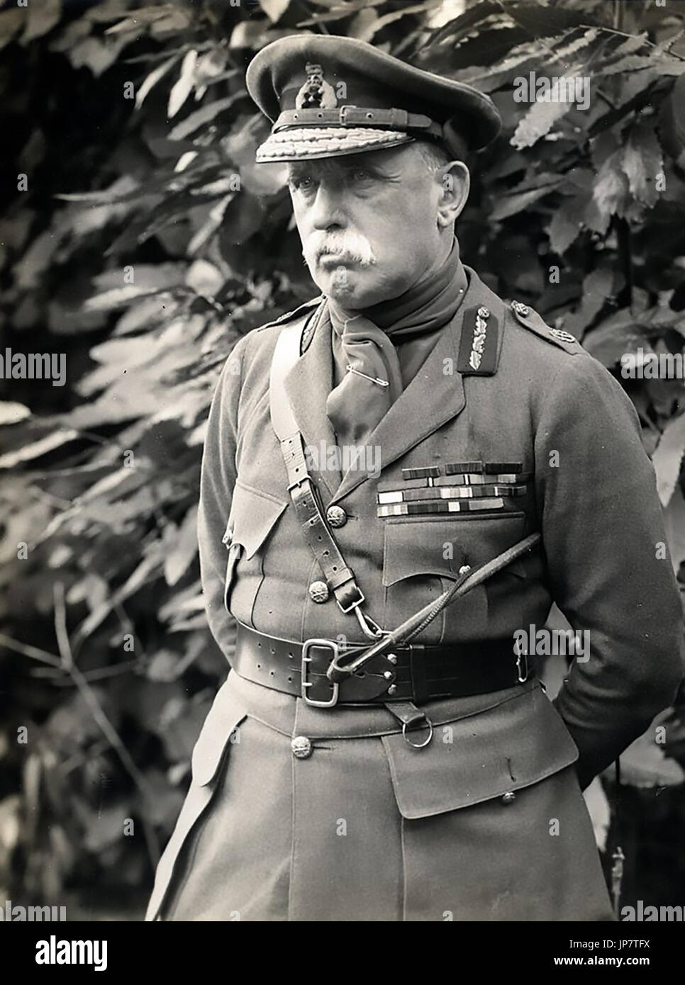 JOHN FRENCH, 1er comte d'Ypres (1852-1925) Officier de l'Armée britannique en 1915 Banque D'Images