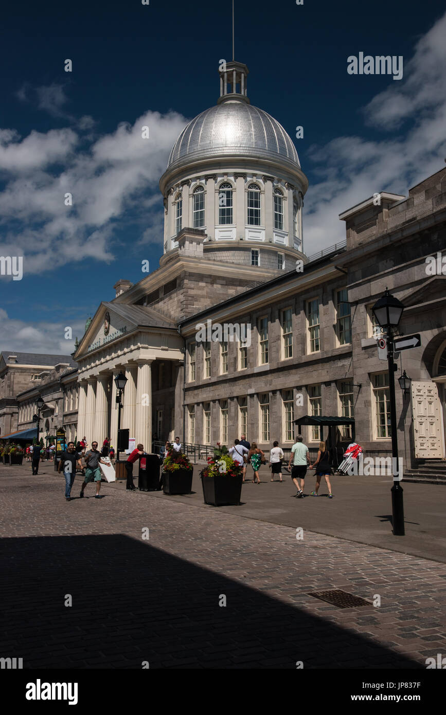 Marché Bonsecours à Saint Paul Street, c'est un dôme de deux étages du marché public. Inauguré en 1847. Banque D'Images