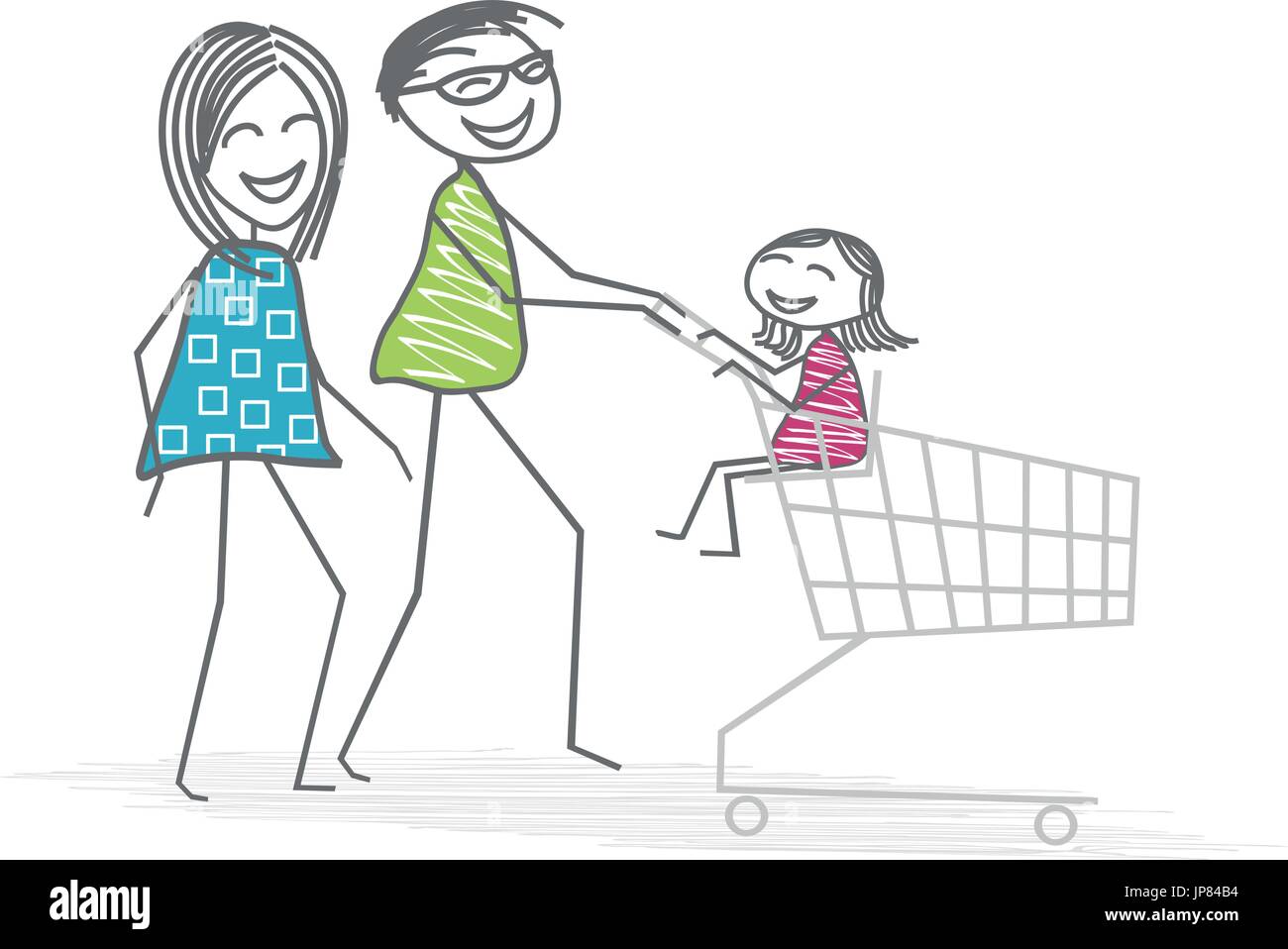 Une Famille Un Homme Une Femme Et Un Enfant A Faire Leur Course Avec Un Caddy D Alimentationpour La Vie Quotidienne Image Vectorielle Stock Alamy Une Famille Un Homme Une Femme Et Un Enfant A Faire Leur Course Avec Un Caddy D Alimentationpour La Vie Quotidienne Image Vectorielle Stock Alamy
