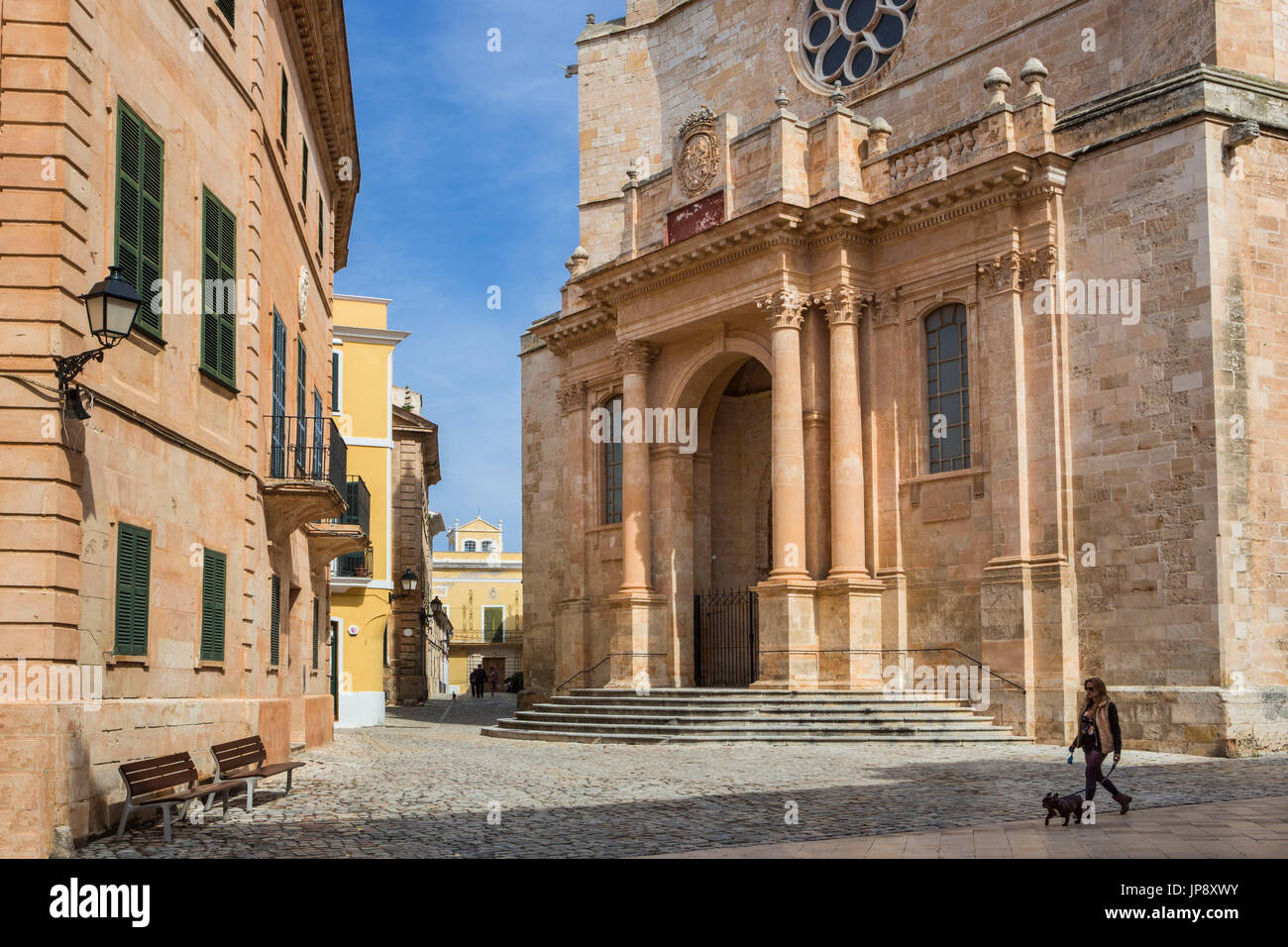 Espagne Baléares, Mallorca Island, la ville de Ciutadella, cathédrale de Ciutadella Banque D'Images