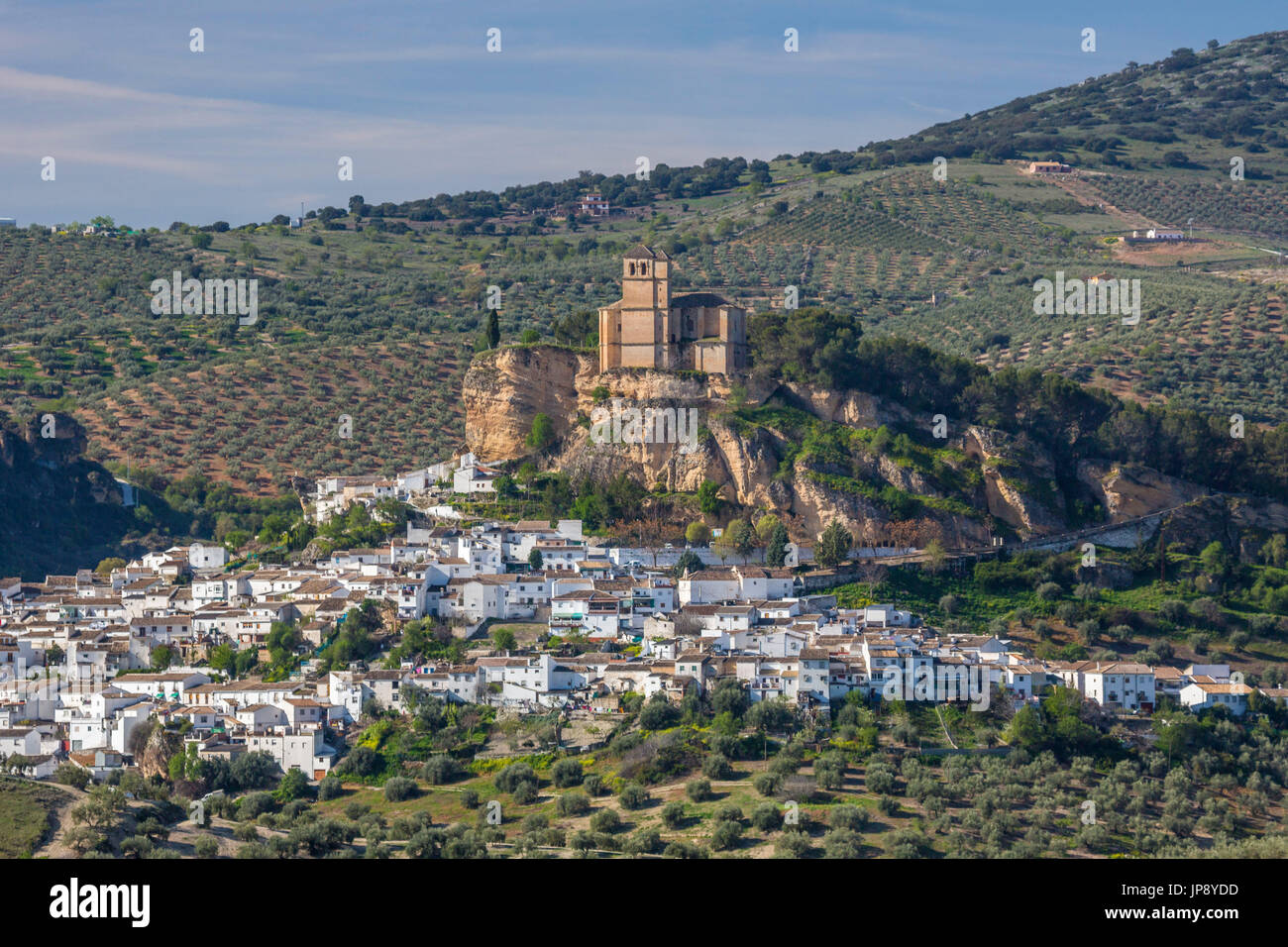 Espagne, Andalousie, Granada Région Province, Montefrio, Ville Banque D'Images