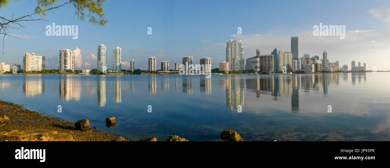 Les bâtiments, Miami, Floride, USA Banque D'Images