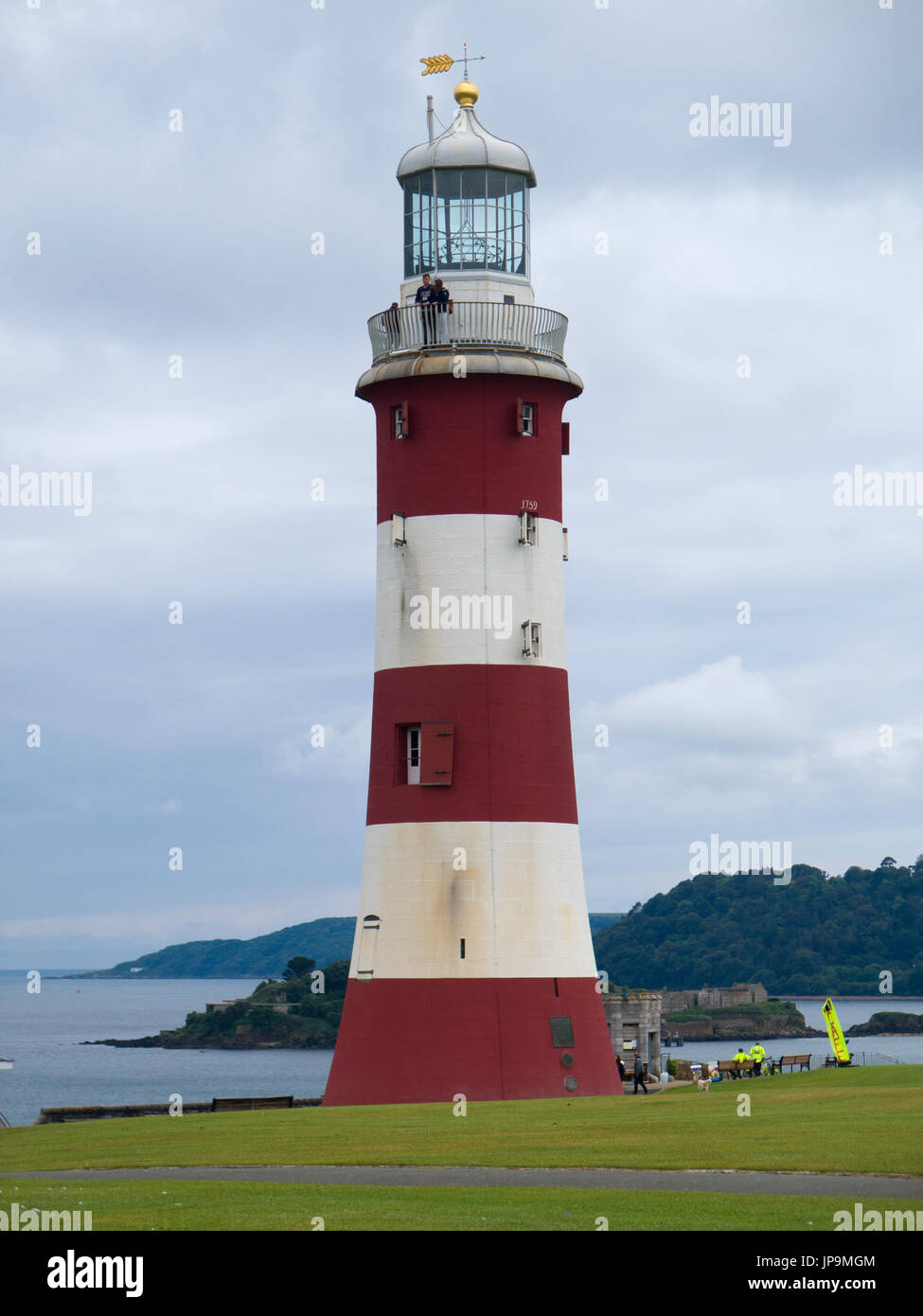 Smeaton's Tower Plymouth Hoe Banque D'Images