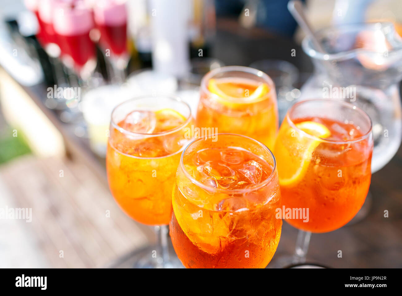 La cuisine professionnelle. Canape avec fruits frais. Repas de fête. Banque D'Images