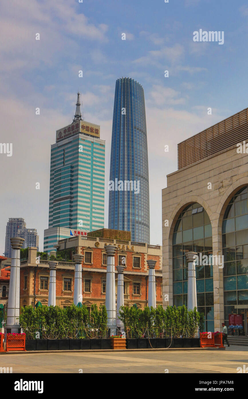 La Chine, Shanghai, le World Financial Center Banque D'Images