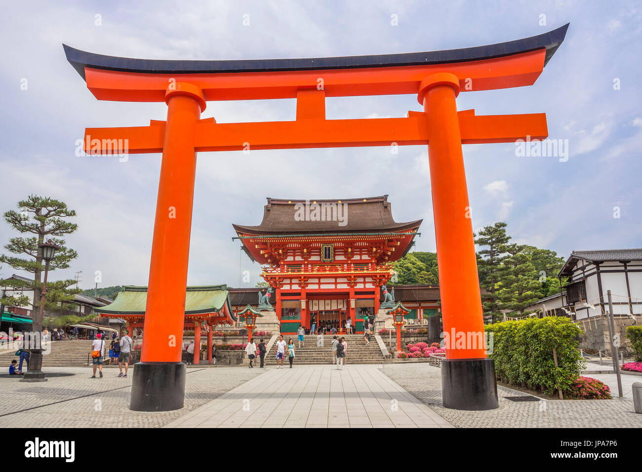 Le Japon, la ville de Kyoto, Fushimi-Inari Taisha Banque D'Images