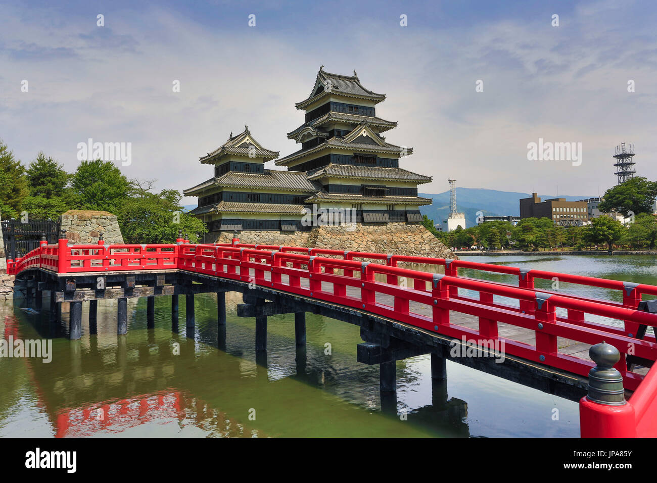 Le Japon,province de Nagano, Matsumoto City, Château de Matsumoto Banque D'Images