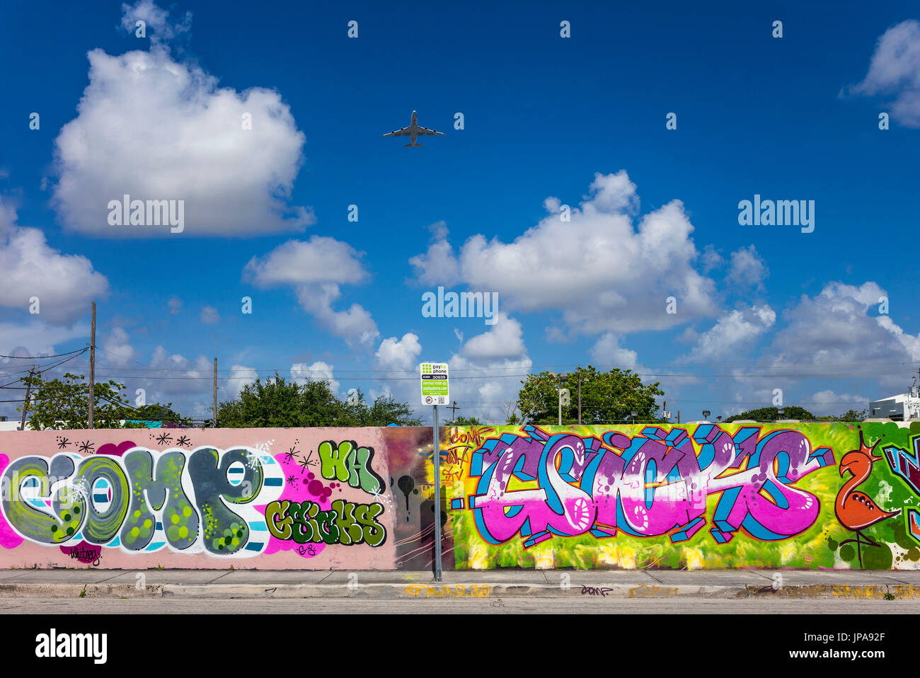 Grafitti Wynwood, Miami, Floride, USA Banque D'Images