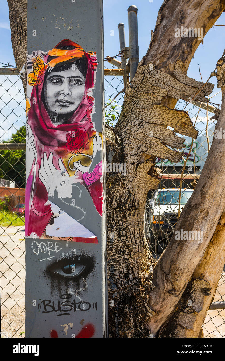 Art de rue, le Wynwood Art District, Miami, Banque D'Images