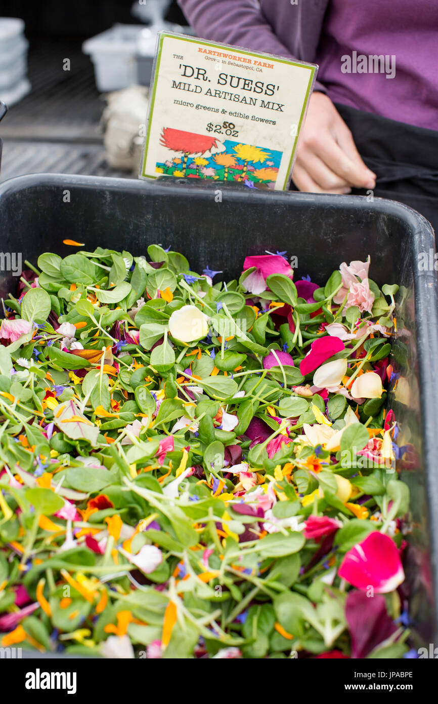 Mélange de fleurs comestibles - Salade de fleurs pour thés