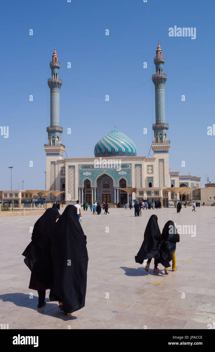 L'Iran, Qom, Ville de la mosquée Imam Hassan Banque D'Images