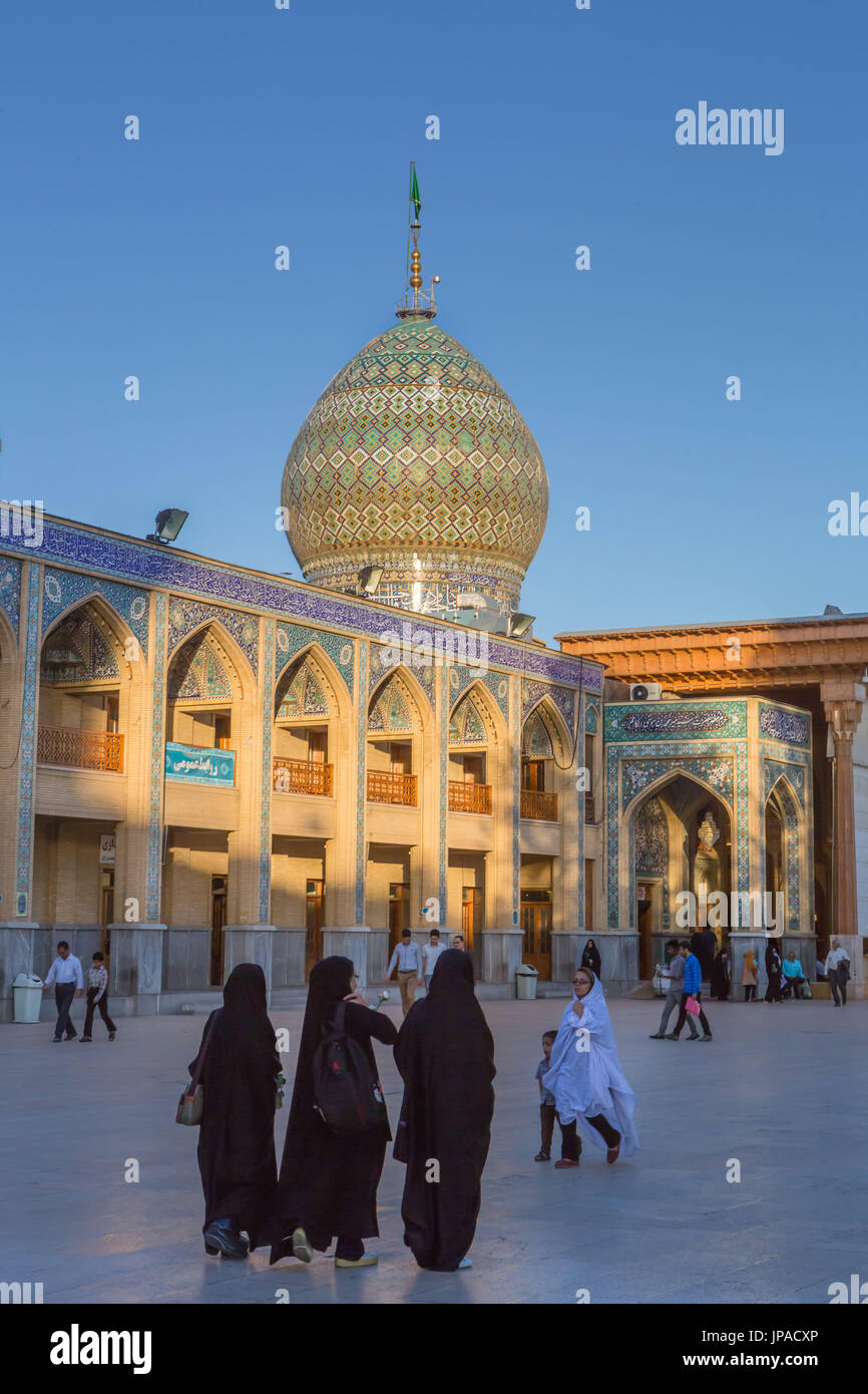 L'Iran, Shiraz, ville-e Shah Cheragh Sanctuary Banque D'Images