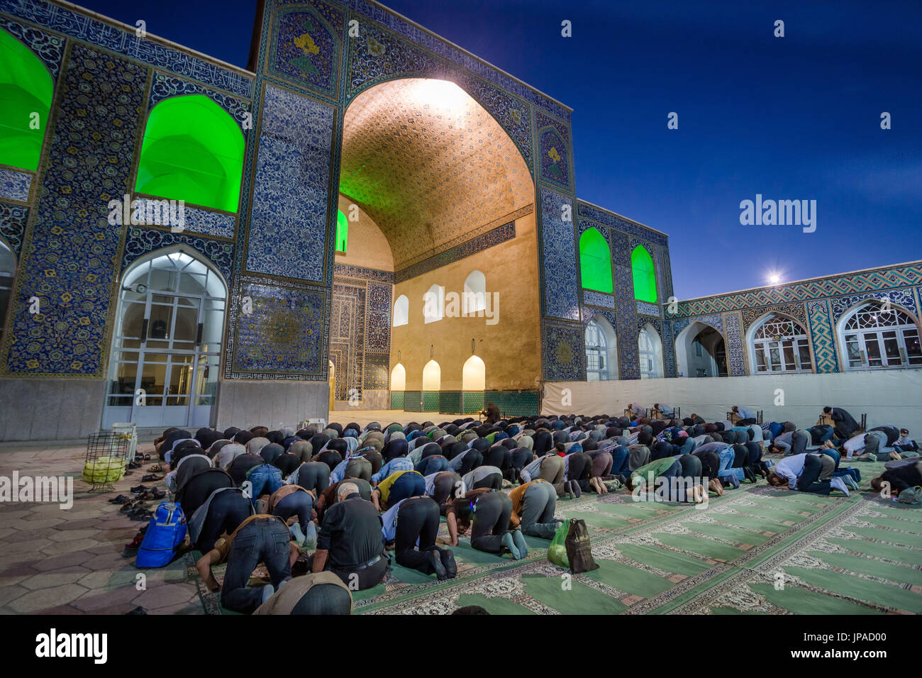 L'Iran, Kerman Ville, mosquée Masjid Jame Banque D'Images