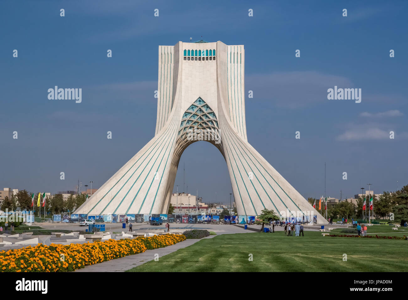 L'Iran, Téhéran Ville, Tour Azadi (Borj-e Azadi), Milad Tower Banque D'Images
