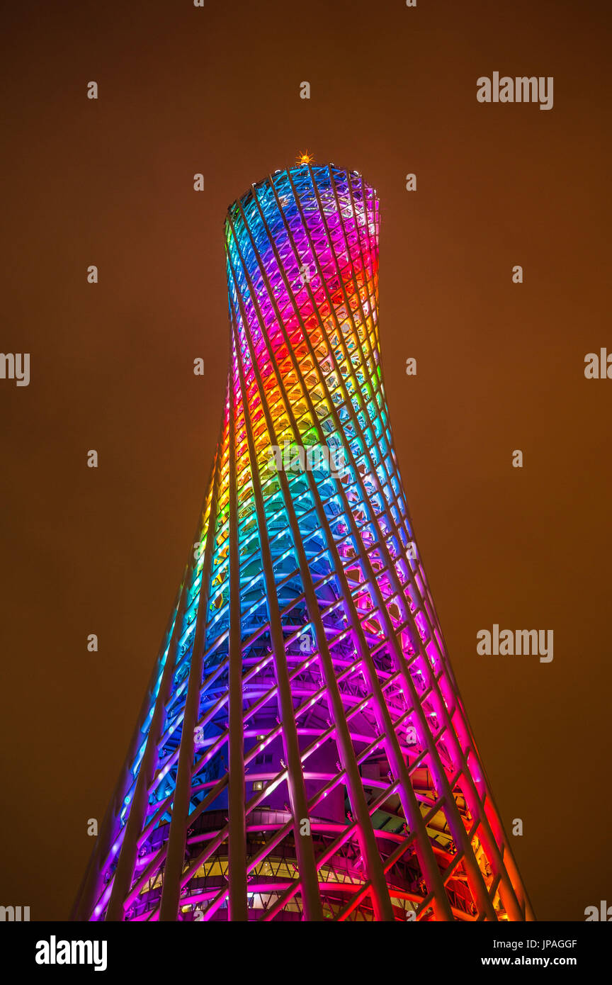 La Chine, la province de Guangdong, la ville de Guangzhou, Guangzhou Tower Banque D'Images
