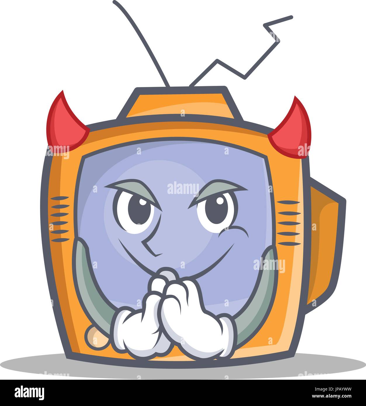 Caractère de l'objet dessin animé TV Devil Image Vectorielle Stock - Alamy