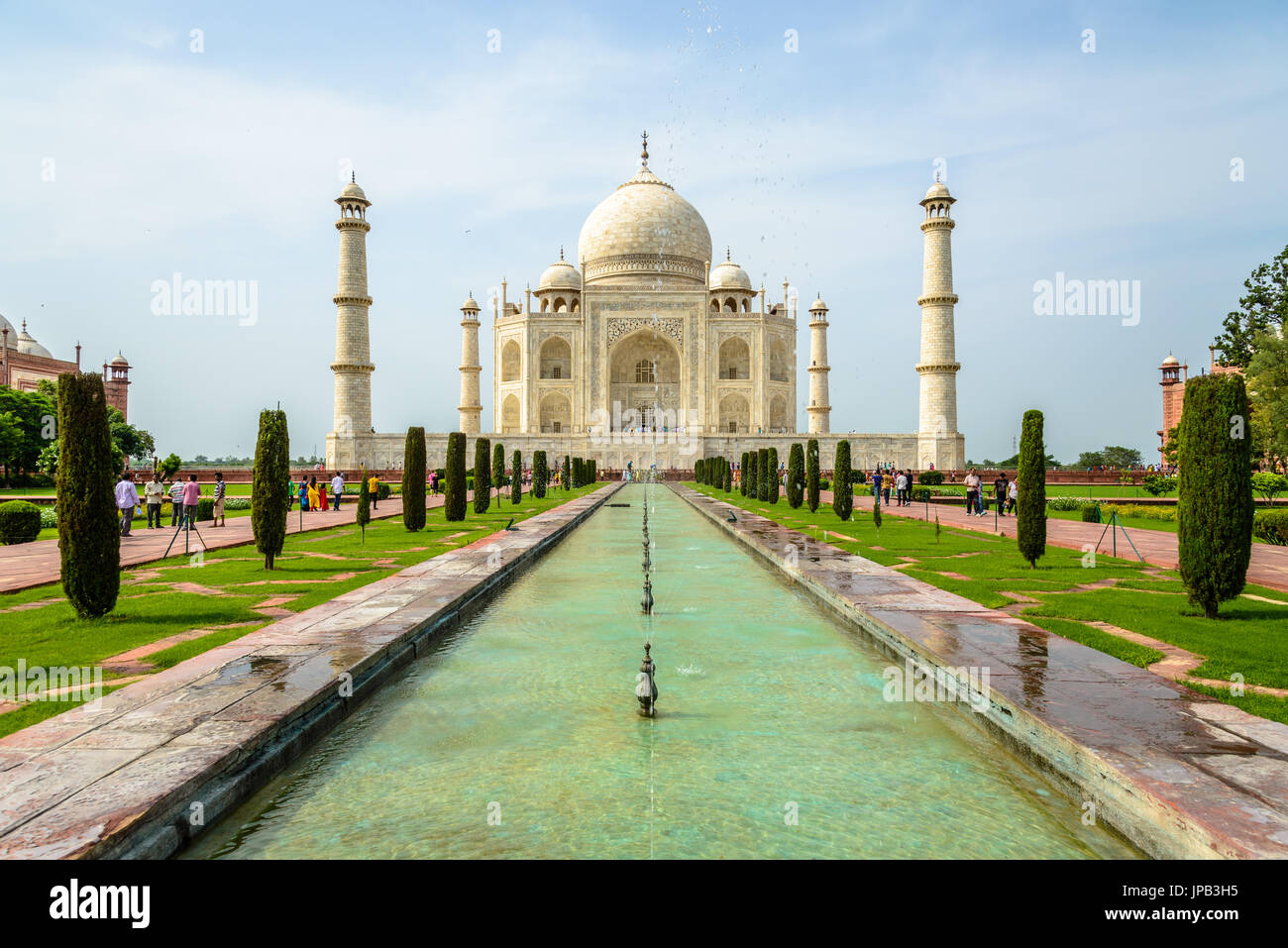 Taj Mahal, Agra, Inde Banque D'Images