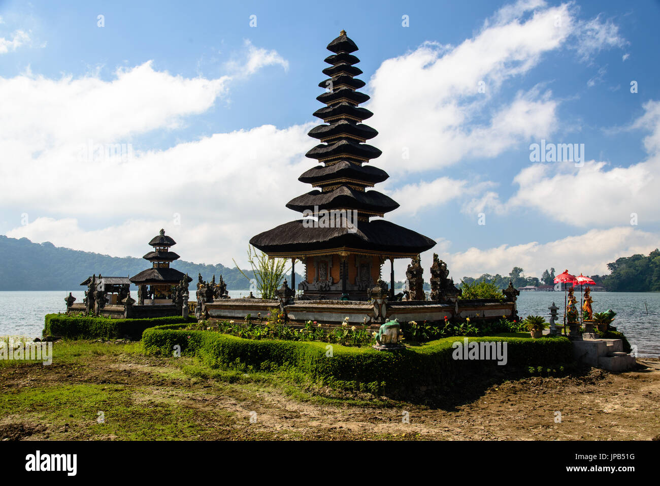 Temple Pura Ulun Danu Beratan, Bali Banque D'Images