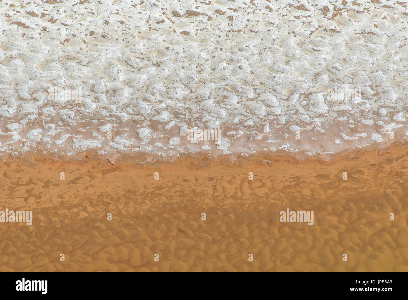 Vue rapprochée du Dasht-e-Lut désert de sel, l'Iran - l'un des sites du patrimoine mondial de l'UNESCO Banque D'Images