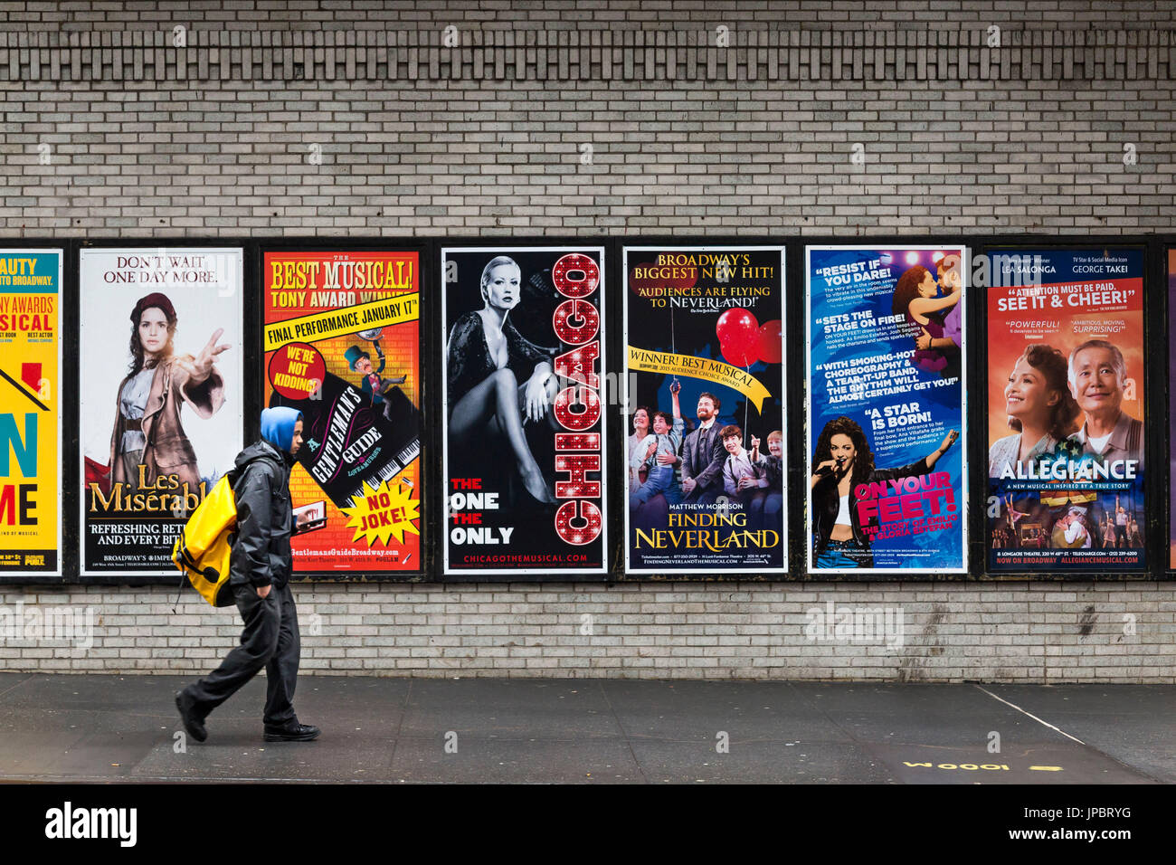 Dans les rues de New York Midtown (Manhattan, New York City, New York, United States of America) Banque D'Images